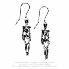 Boucles d'oreille ALCHEMY GOTHIC 'skeleton'