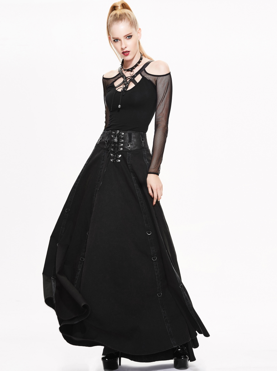 Longue jupe Vampire DEVIL FASHION 'Hesperia'