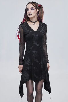 Robe goth DEVIL FASHION 'sorcière noire'