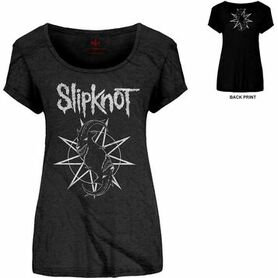 T-shirt officiel femme SLIPKNOT 'Goat Star Logo'