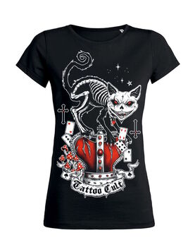 T-shirt femme TATTOO CULT ' killer cat'
