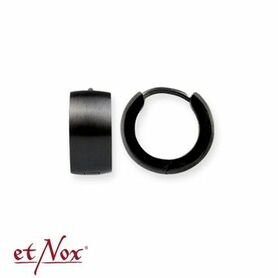 Boucles d'oreilles anneaux noirs
