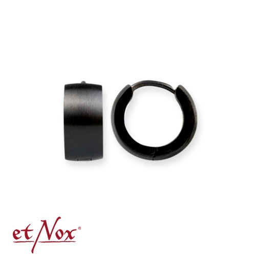 Boucles d'oreilles anneaux noirs