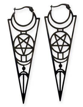 Boucles d'oreilles gothiques nu goth