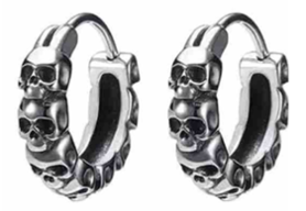 Boucles d'oreilles gothiques skulls