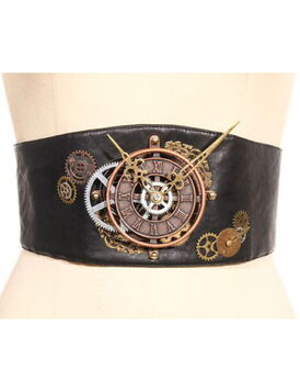 Ceinture steampunk noire RQBL