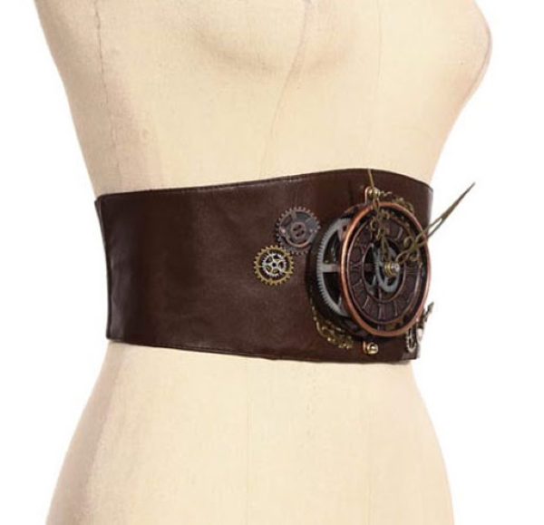 photo n°2 : Ceinture steampunk marron RQBL