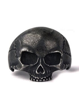 Bague gothique skull
