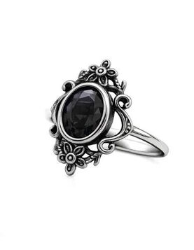 Bague Gothique etNox Rose des T&eacute;n&egrave;bres