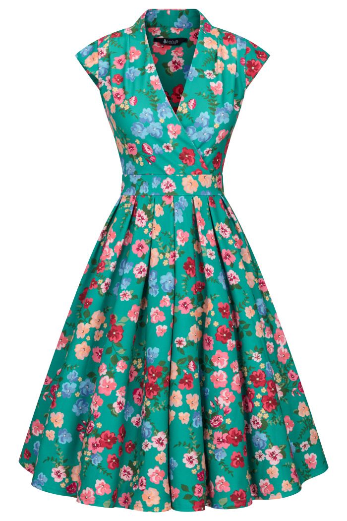 Robe vintage 50's LADY VINTAGE 'Eva Bloom'