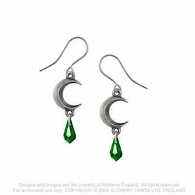 Boucles d'oreilles ALCHEMY GOTHIC 'Tears of the Moon'