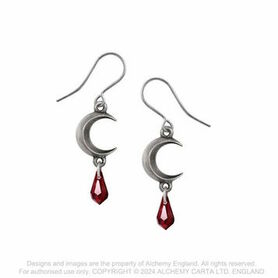 Boucles d'oreilles ALCHEMY GOTHIC 'Tears of the Moon'