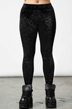 Leggings velours KILLSTAR 'to ashes'