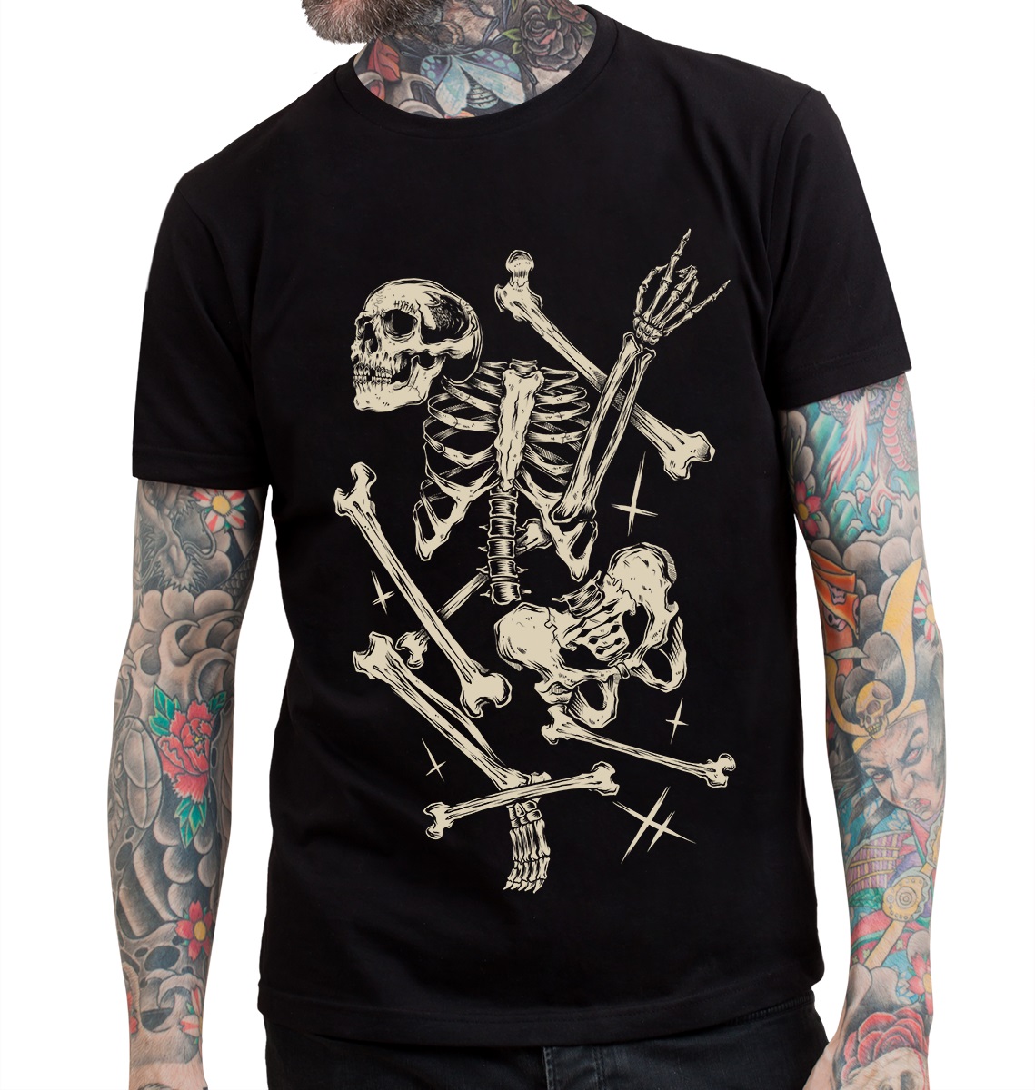 T-shirt gothique manches courtes pour hommes de chez SPIRAL 'dead kiss