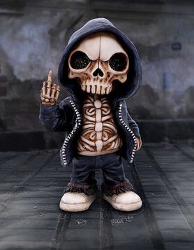 Figurine gothique 'Flip the Bird' - Nemesis Now