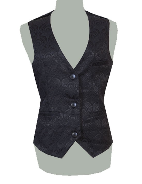 Gilet gothique victorien homme en tissu brocarde