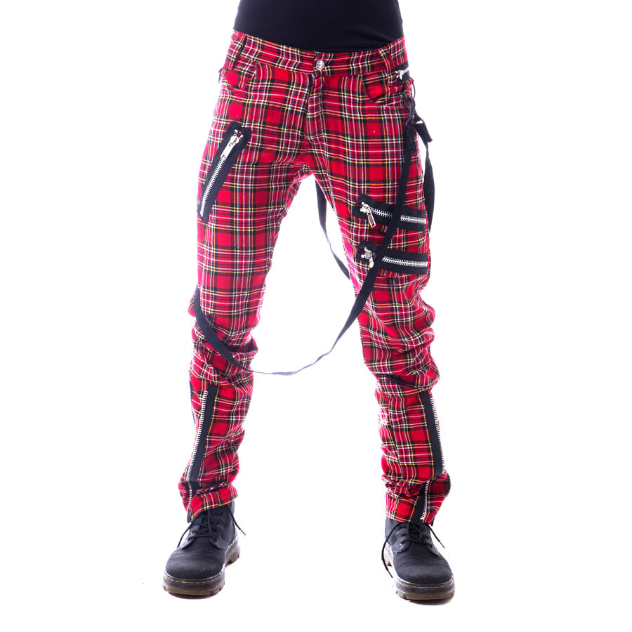 Pantalon homme VIXXSIN tartan rouge