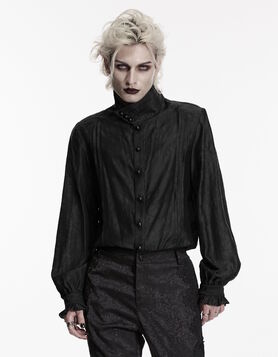Chemise Gothique Homme Black Sovereign - Punk Rave