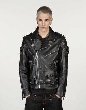 Blouson cuir premium New Rock W-NRLMJ089-S1