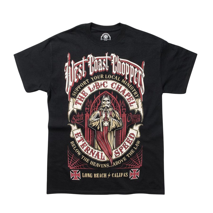 T-shirt homme West Coast Choppers 'the chapel' à manches courtes