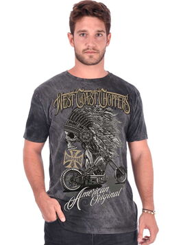 T-shirt West Coast Choppers 'chief dark grey'