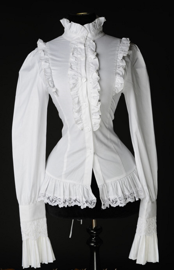 photo n°3 : Chemisier gothique victorien blanc