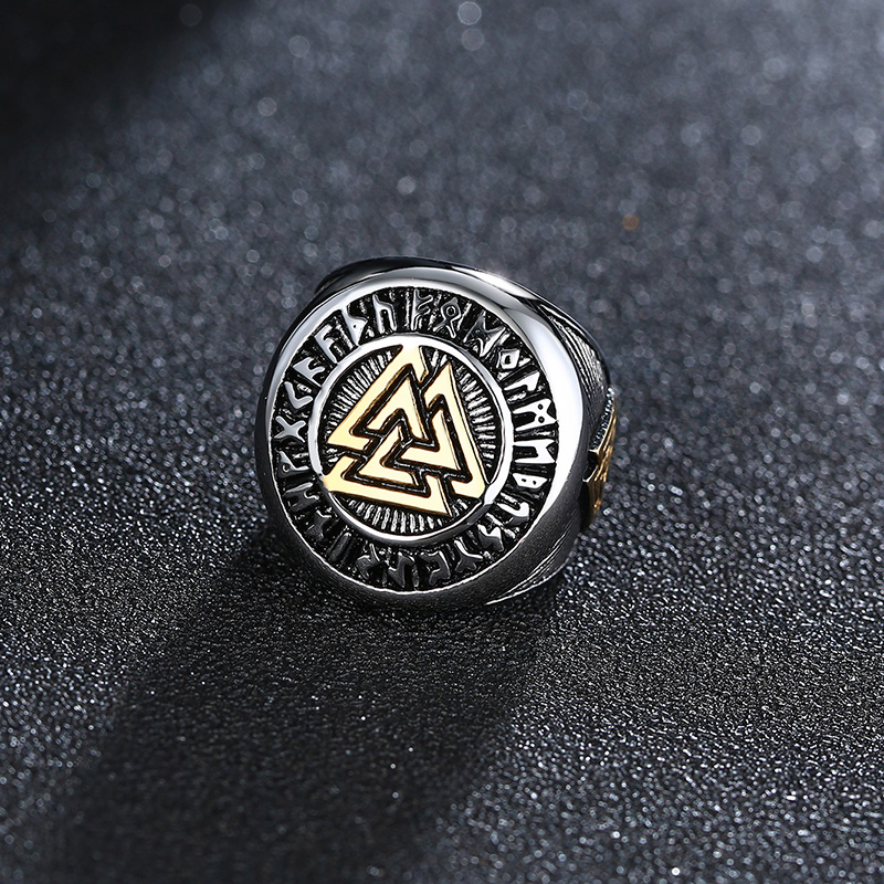 photo n°2 : Bague Viking 'valknut'