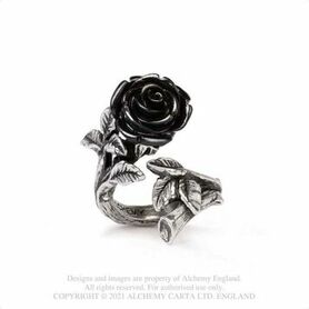 Bague ALCHEMY GOTHIC 'Wild Black Rose'