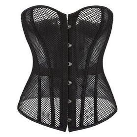 Corset gothique noir r&eacute;sille sculptante - Bustier overbust