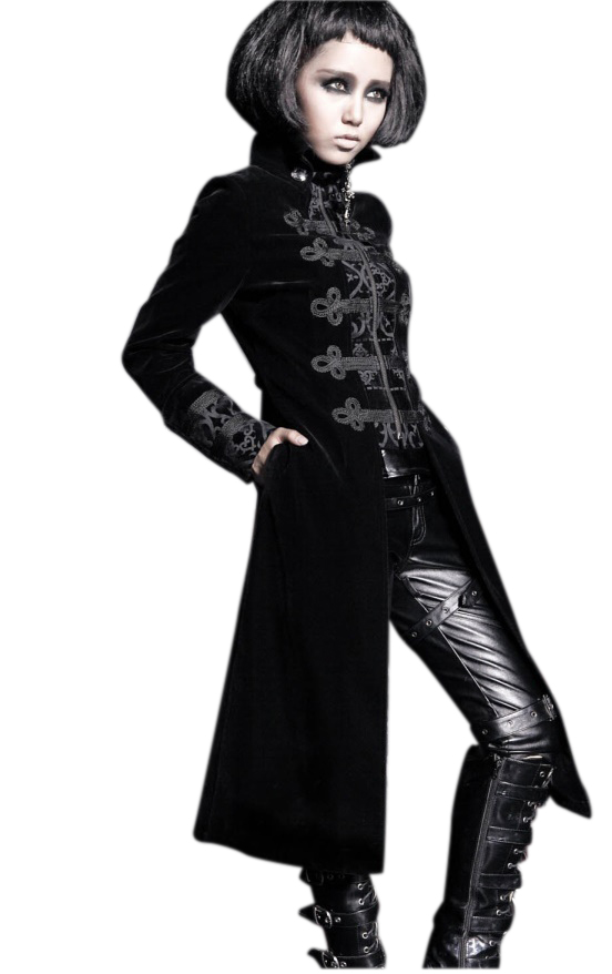 Victorien Mittelalterlich Femmes Jacquard Steampunk Robe Gothique Veste Manteau